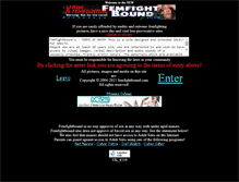 Tablet Screenshot of femfightbound.com